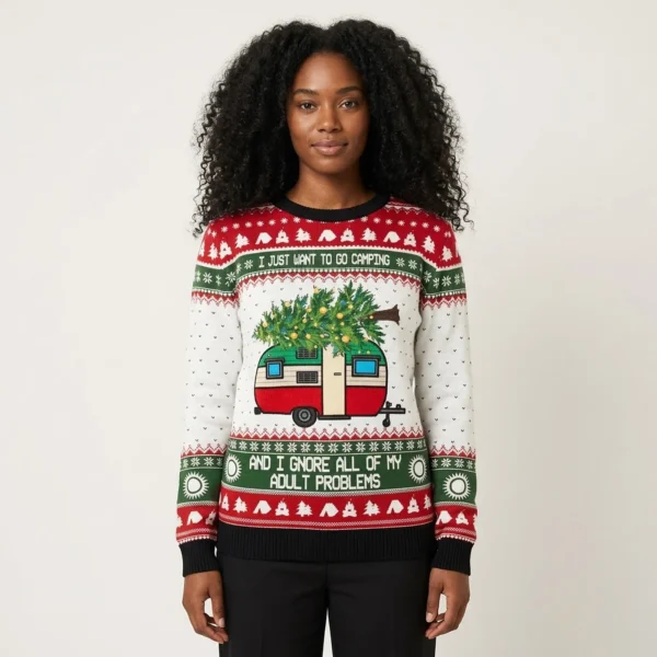 Camping Christmas Ugly Christmas Sweater