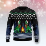 Camping T Rex Family Christmas Sweaters Cute