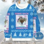 Cat Bring Back Asbestos Christmas Ugly Sweater Winter Clothing Xmas