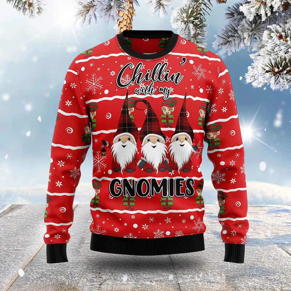 chillin with my gnomies ugly christmas sweater holiday apparel unique.webp chillin with my gnomies ugly christmas sweater holiday apparel unique.webp