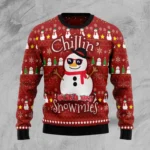 Chillin With My Snowmies Ugly Christmas Sweate