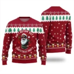 Christmas Black Santa Sweater Red Aint Nothin But A Christmas Party