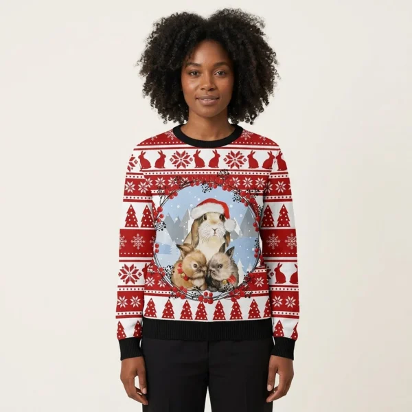 Christmas Bunny Unisex Womens Mens Couples Mat