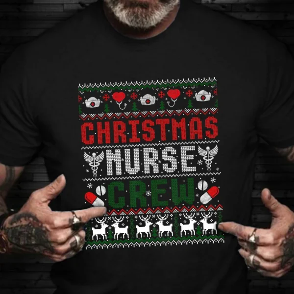 christmas nurse crew shirt merry christmas ugly sweater t shirt nurse.webp