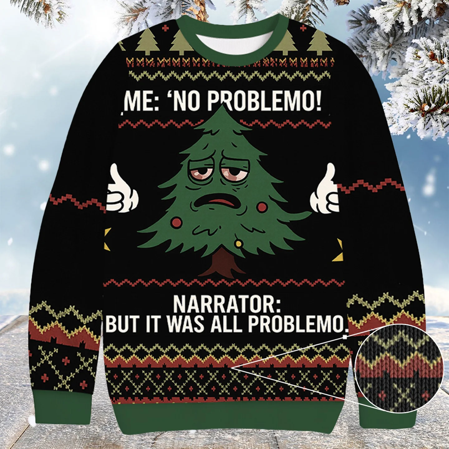 christmas tree me no problemo christmas ugly sweater gift forteenage.webp christmas tree me no problemo christmas ugly sweater gift forteenage.webp