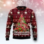 Coffee Christmas Tree Ugly Christmas Sweater M