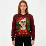 Corgi Wreath Ugly Christmas Sweater Cool Xmas