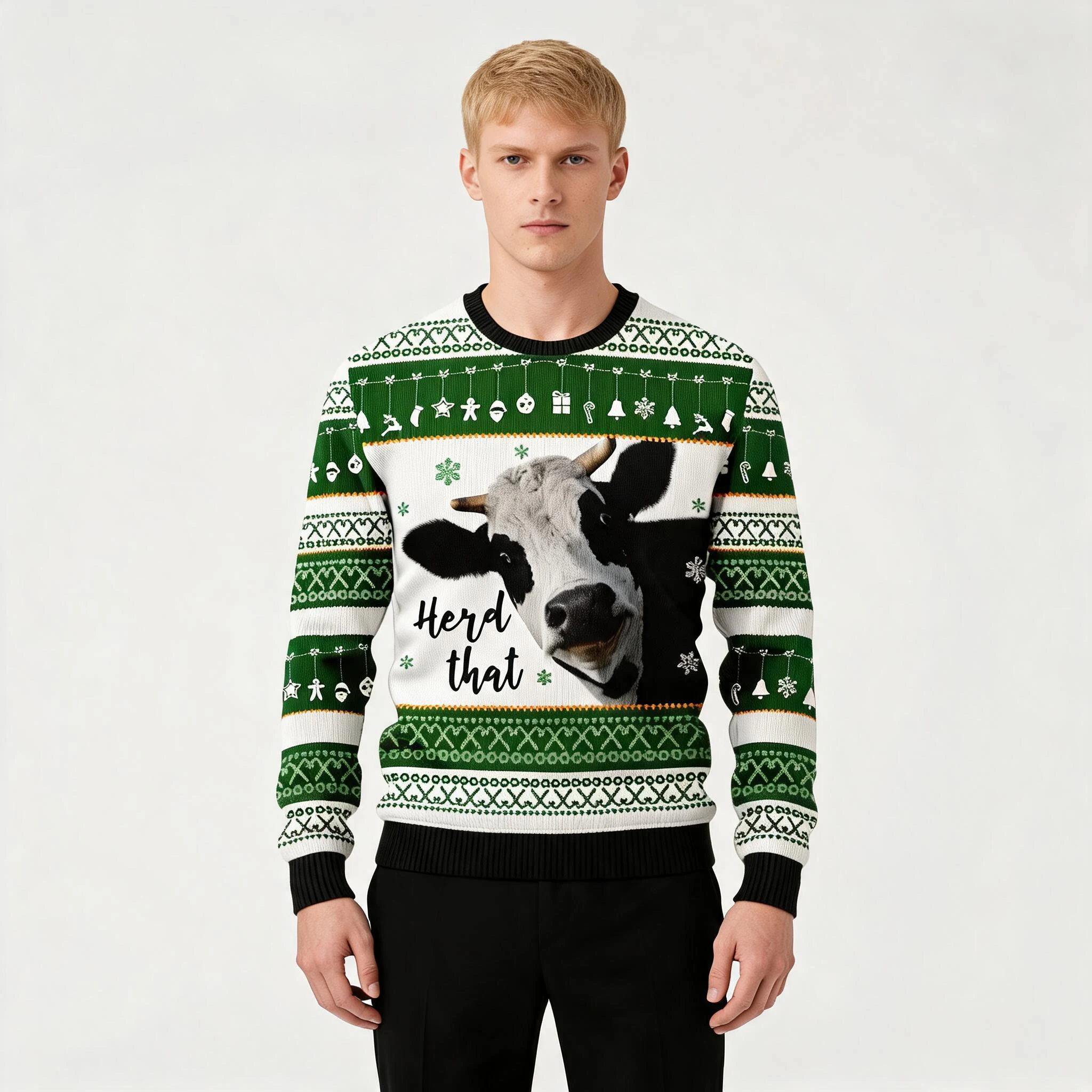 Cow Herd That Ugly Christmas Sweater Funny Xma Cow Herd That Ugly Christmas Sweater Funny Xma