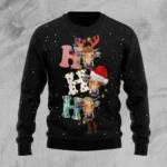 Cow Ho Ho Ho Ugly Christmas Sweater Funny Xmas