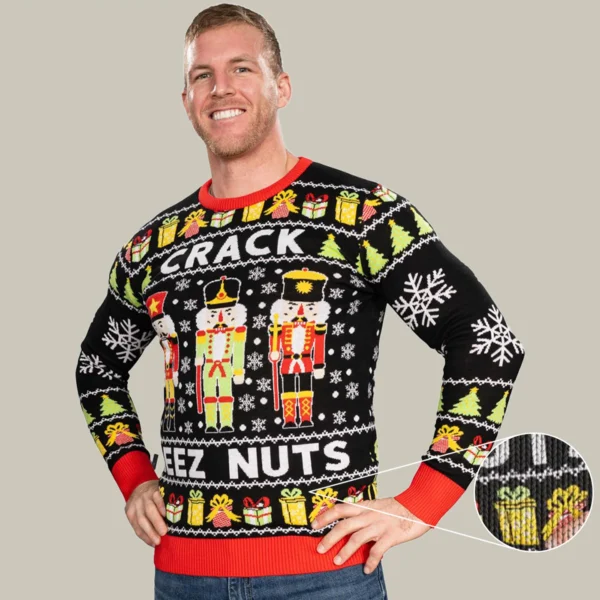 crack deez nutcracker santa funny family christmas sweaters best.webp