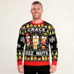 Crack Deez Nutcracker Santa Funny Family Chris