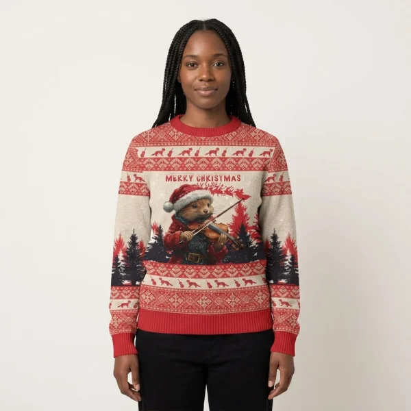 Croatia Christmas Ugly Christmas Sweater Pine