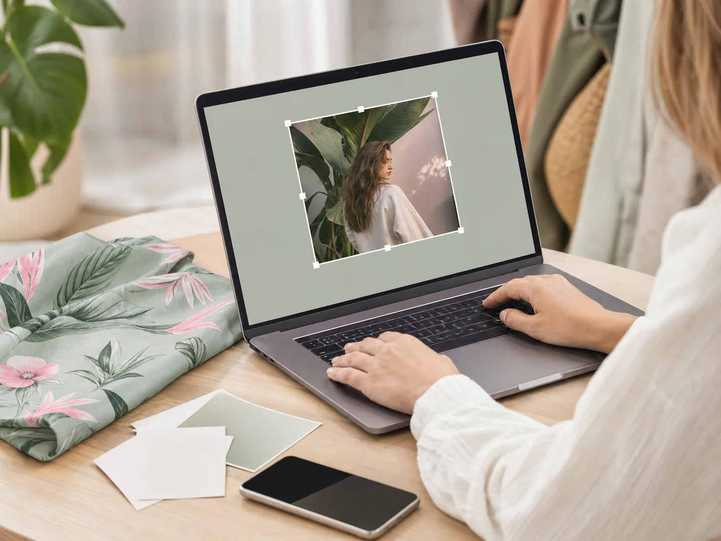 Cropping a photo for a custom shirt preview