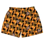 custom face logo halloween black cat beach shorts custom photo board s design