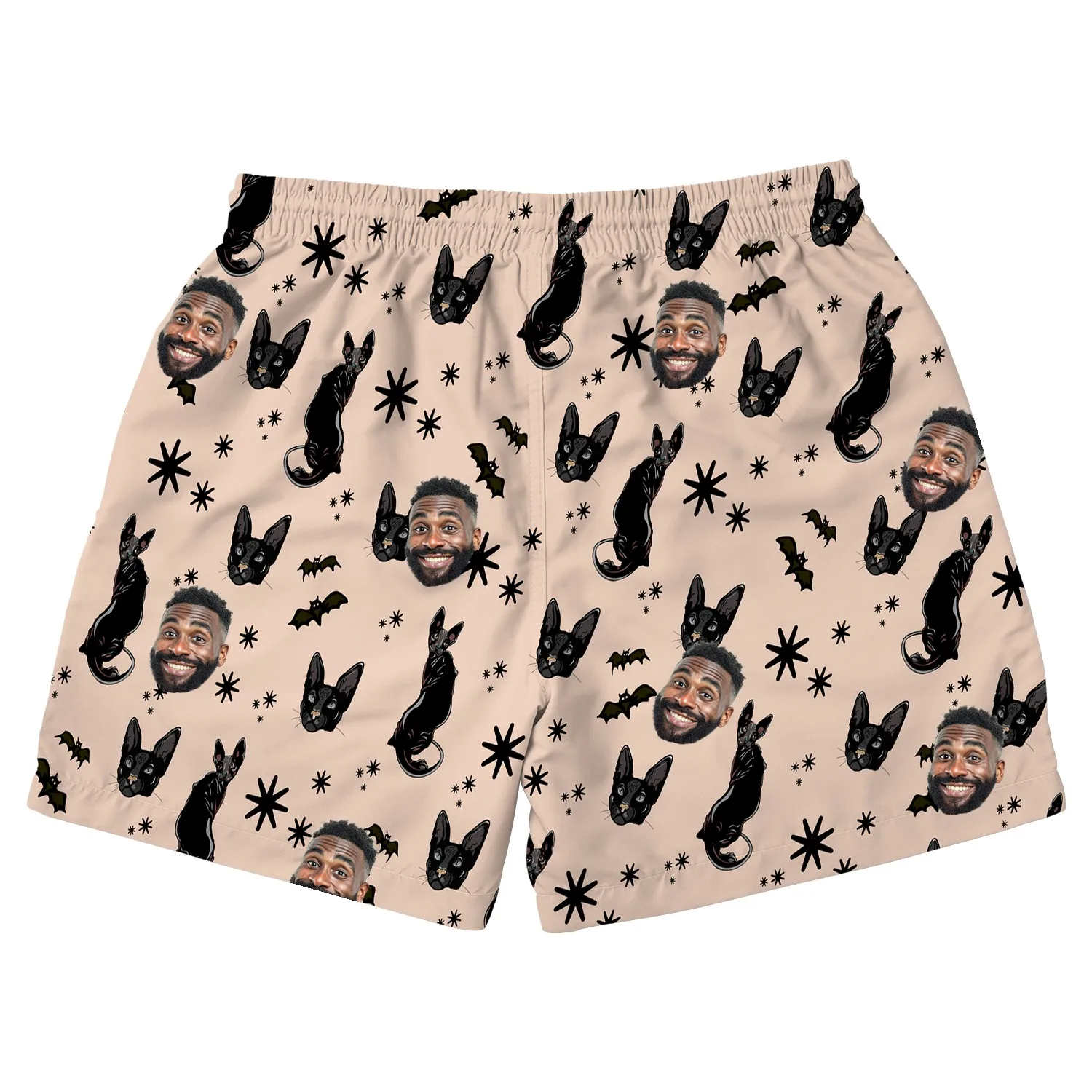 custom face logo halloween black cat beach shorts custom printed summe 1 custom face logo halloween black cat beach shorts custom printed summe 1