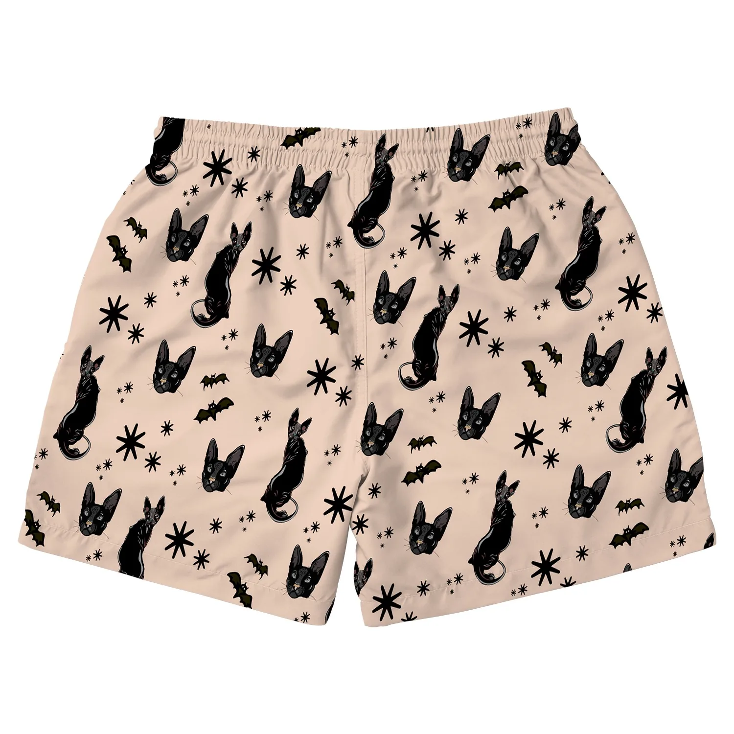 custom face logo halloween black cat beach shorts custom printed summe design custom face logo halloween black cat beach shorts custom printed summe design