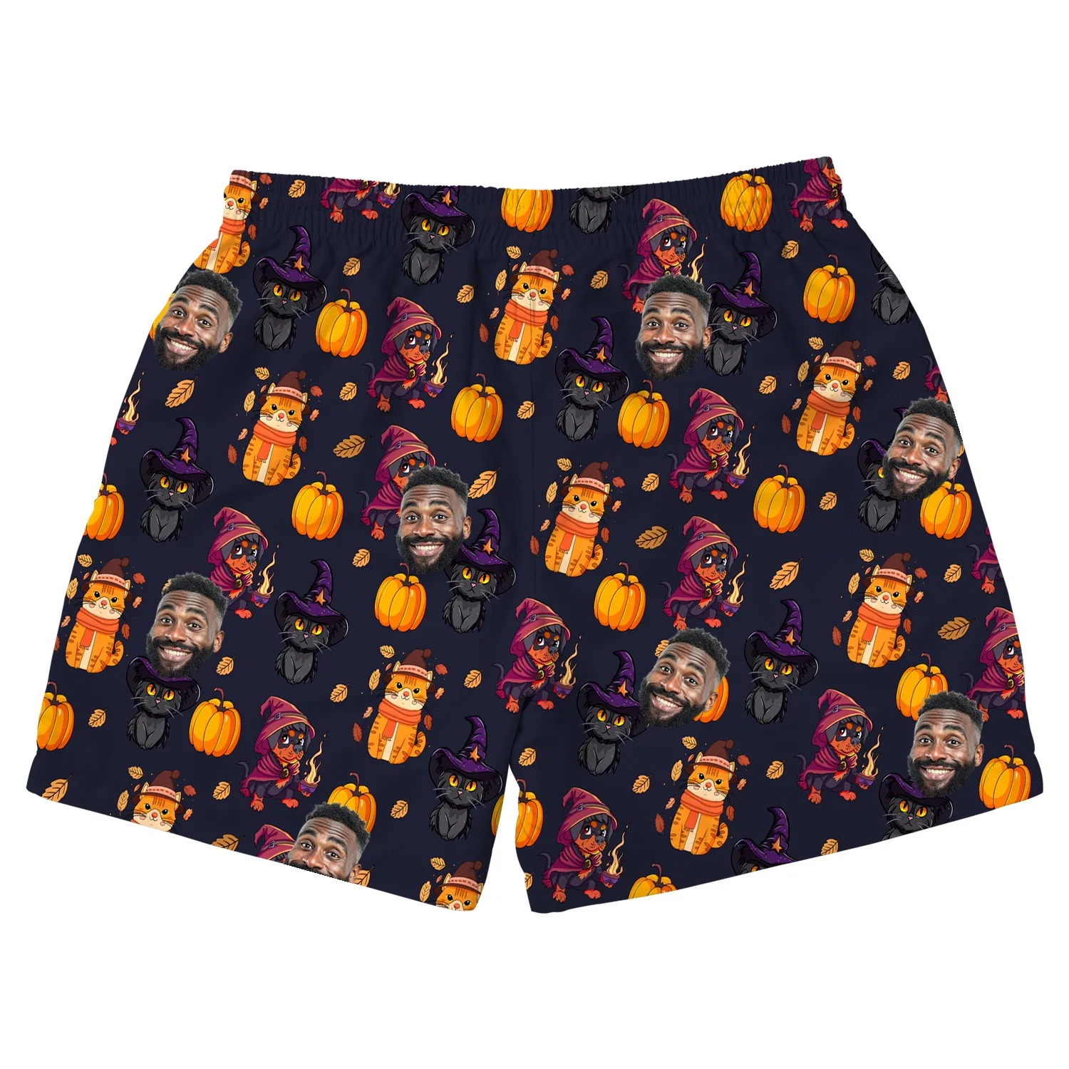 custom face logo halloween black cat beach shorts matching beach short 1 custom face logo halloween black cat beach shorts matching beach short 1