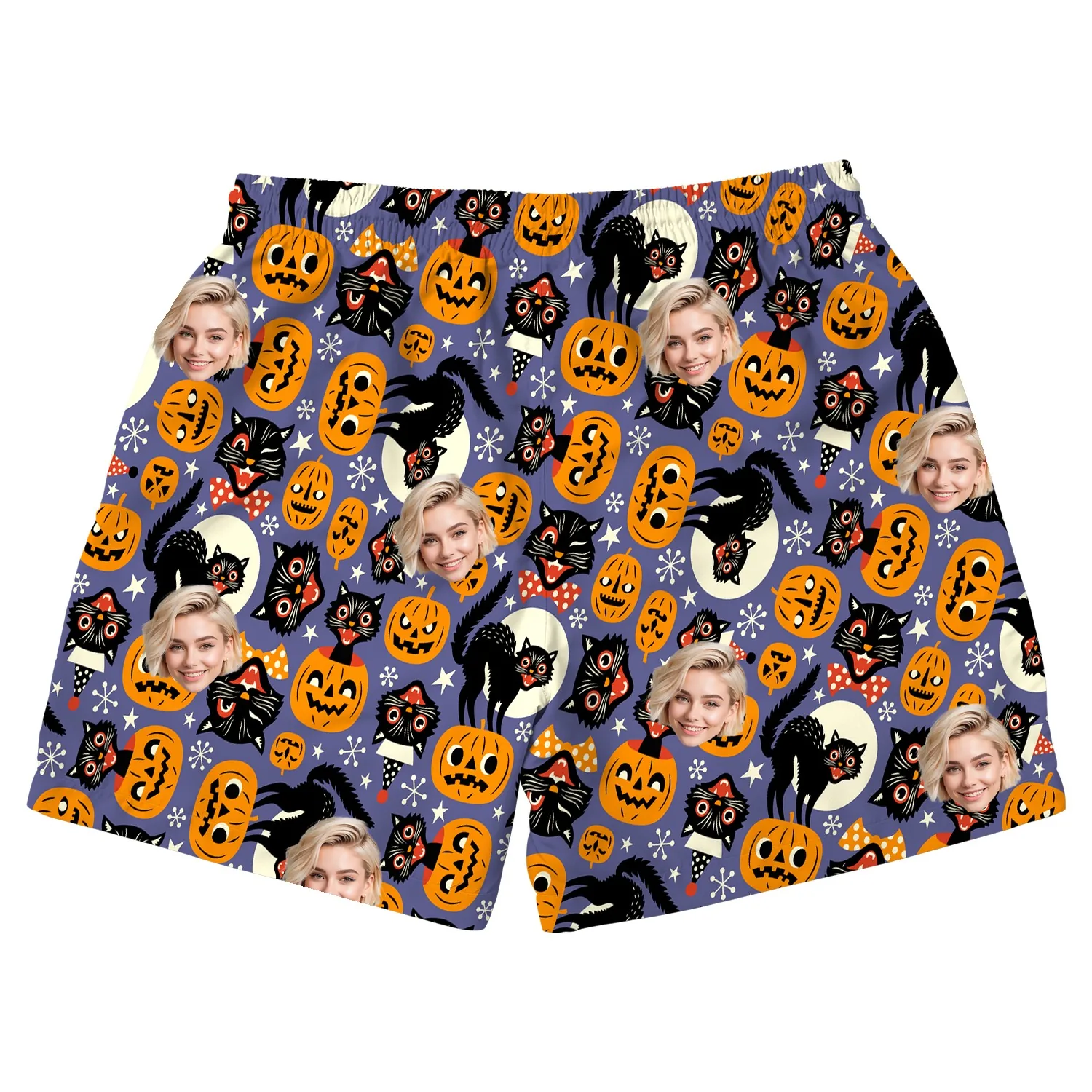 custom face logo halloween black cat beach shorts matching set beach s 1 custom face logo halloween black cat beach shorts matching set beach s 1