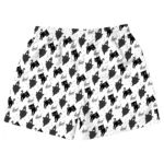 custom face logo halloween black cat beach shorts personalized photo s design