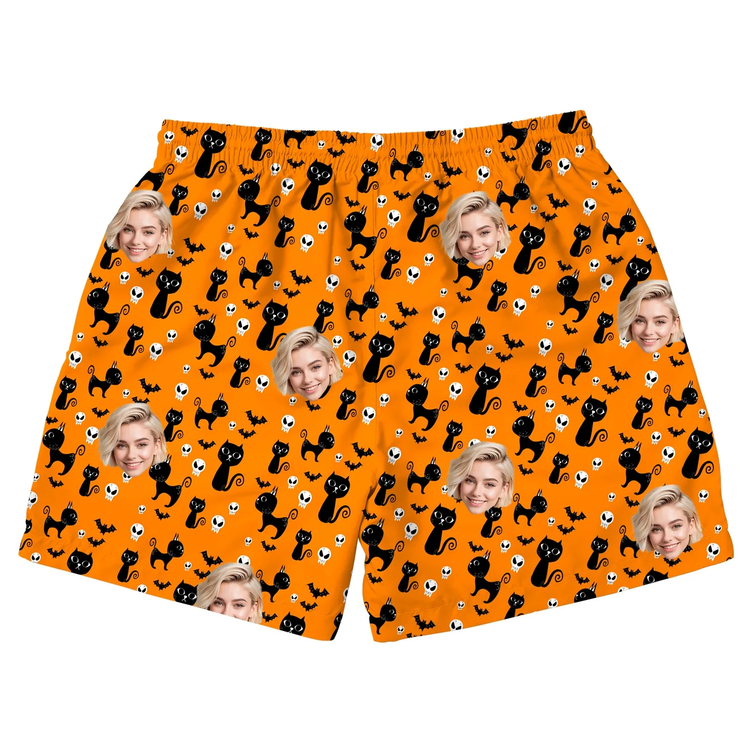 custom face logo halloween black cat beach shorts unique photo swim tr 1 custom face logo halloween black cat beach shorts unique photo swim tr 1