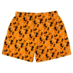 custom face logo halloween black cat beach shorts unique photo swim tr design