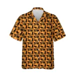 custom face logo halloween black cat hawaiian shirt playful cat aloha design
