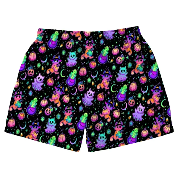 custom face logo halloween ghost beach shorts custom face board shorts design
