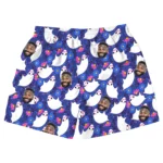 custom face logo halloween ghost beach shorts personalized vacation be design