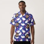 custom face logo halloween ghost hawaiian shirt boo ghost party shirt design
