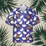 custom face logo halloween ghost hawaiian shirt boo ghost party shirt design