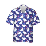 custom face logo halloween ghost hawaiian shirt boo ghost party shirt design