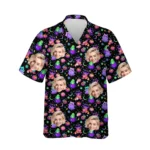 custom face logo halloween ghost hawaiian shirt floral ghost shirt for design