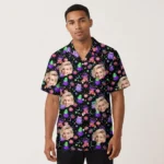 custom face logo halloween ghost hawaiian shirt floral ghost shirt for design