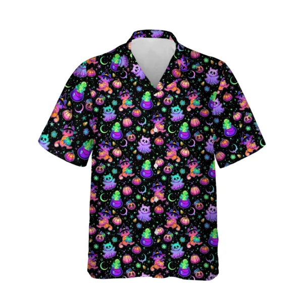 custom face logo halloween ghost hawaiian shirt floral ghost shirt for design