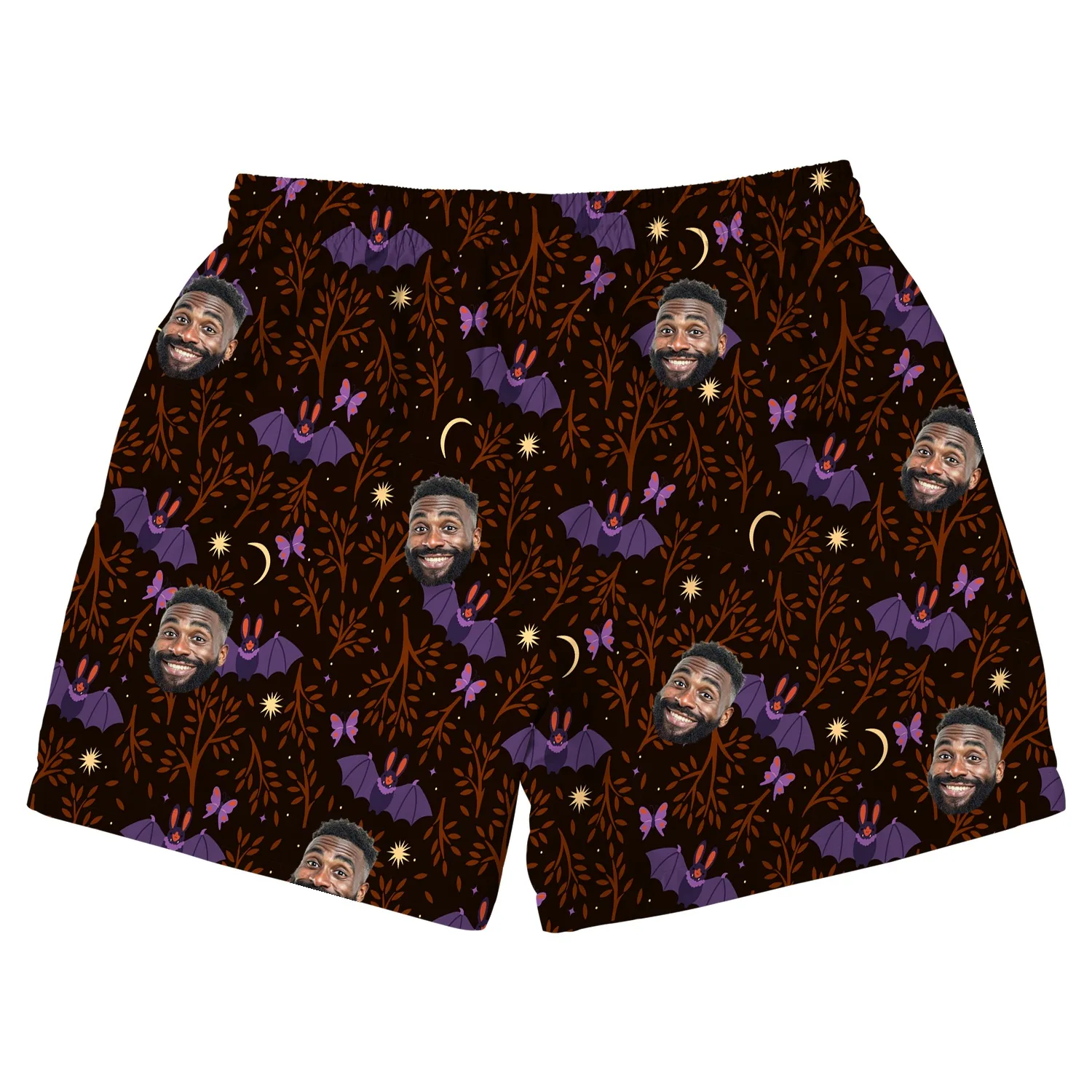 custom face logo halloween gothic bat beach shorts personalized vacati 1 custom face logo halloween gothic bat beach shorts personalized vacati 1