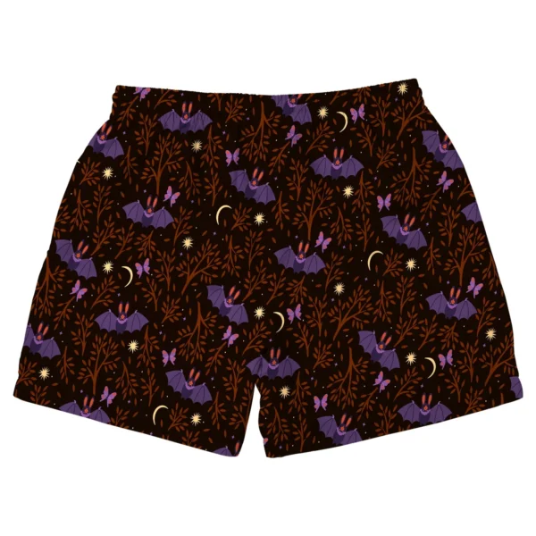 custom face logo halloween gothic bat beach shorts personalized vacati design