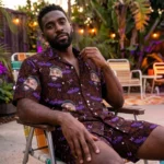 custom face logo halloween gothic bat hawaiian shirt and shorts set ma design