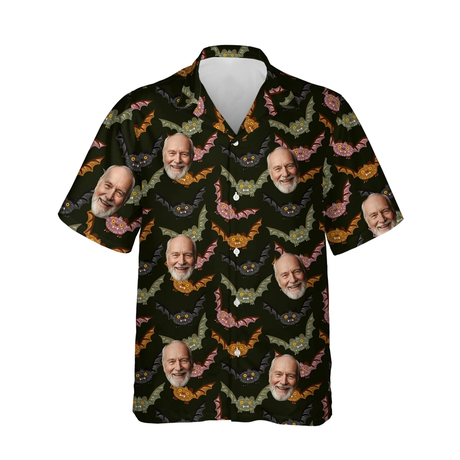 custom face logo halloween gothic bat hawaiian shirt vampire night shi 1 1 custom face logo halloween gothic bat hawaiian shirt vampire night shi 1 1