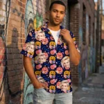 custom face logo halloween pumpkin hawaiian shirt cute pumpkin shirt f design