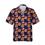 custom face logo halloween pumpkin hawaiian shirt cute pumpkin shirt f design