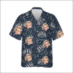 Custom Face & Logo Party USA Hawaiian Shirt | Patriotic Independence Day Gift for Men & Women