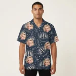 Custom Face & Logo Party USA Hawaiian Shirt | Patriotic Independence Day Gift for Men & Women