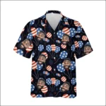 Custom Face & Logo Party USA Hawaiian Shirt | Perfect 4th of July & Patriotic Celebration