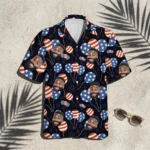 Custom Face & Logo Party USA Hawaiian Shirt | Perfect 4th of July & Patriotic Celebration