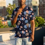 Custom Face & Logo Party USA Hawaiian Shirt | Perfect 4th of July & Patriotic Celebration