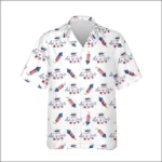 Custom Face & Logo Party USA Hawaiian Shirt | Star-Spangled Summer Shirt for Patriotic Crews