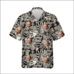 Custom Face & Logo Surf Skeleton Hawaiian Shirt | Gothic Surf Vibes Shirt for Men & Women