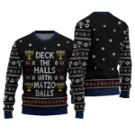 Deck The Halls With Matzo Balls Funny Hanukkah