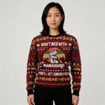 Dinosaur Mom Ugly Christmas Sweater Don t Mess With Mamasaurus