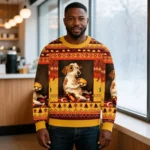 Dog Chill With Taco Ugly Sweater Animal Themed Unique Gift ForDog